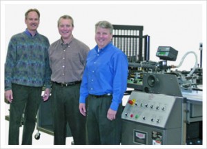 Pictured left to right: Tim Meihls, Kluge Central Region Sales Manager, Joe Metzger, President, METZGERS and Tom Metzger, CEO & COO, METZGERS